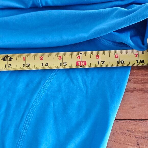 Womens Medium Blue Zip Up Sweatshirt Track Athletic Jacket Stretch - Picture 5 of 9